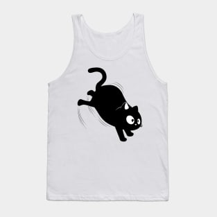 Slipping black cat Tank Top